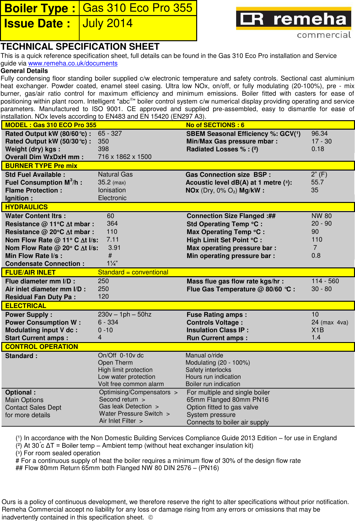 Page 1 of 1 - Remeha-Avanta-Plus Remeha-Avanta-Plus-Gas-310-Eco-Pro -6-355-Technical-Specifications- No  Remeha-avanta-plus-gas-310-eco-pro---6-355-technical-specifications