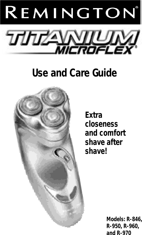 Page 1 of 7 - Remington Remington-R-846-Users-Manual-  Remington-r-846-users-manual