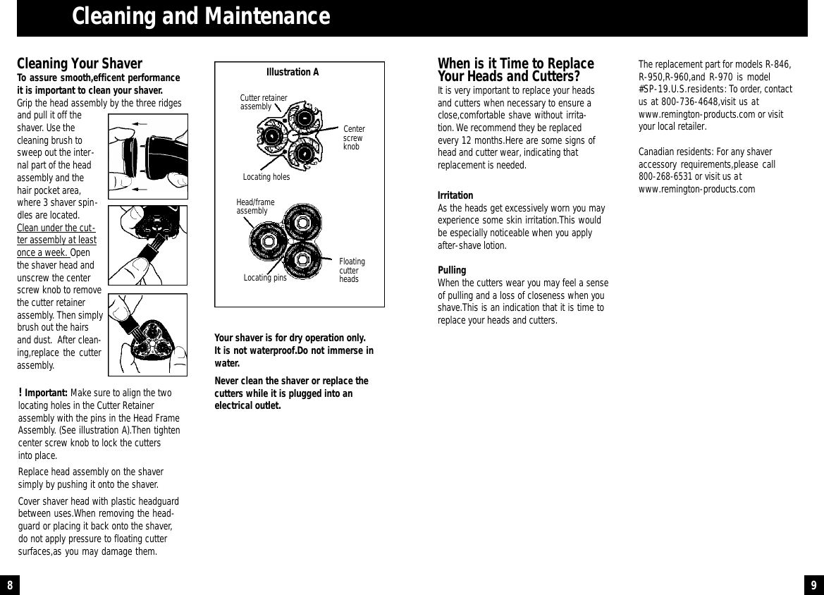 Page 5 of 7 - Remington Remington-R-846-Users-Manual-  Remington-r-846-users-manual