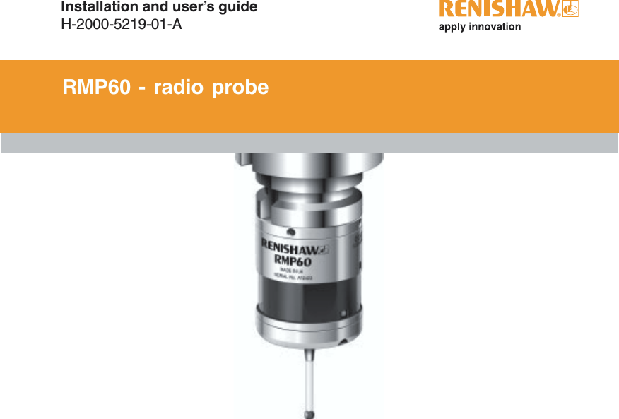 Installation and user’s guideH-2000-5219-01-ARMP60 - radio probe