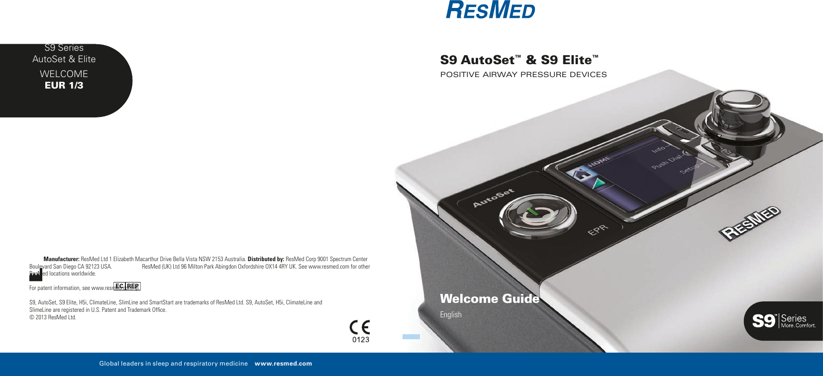 Page 1 of 12 - ResMed S9 Elite User Manual  To The 0903705c-8d49-4877-b0c6-fa4f93d9cae6