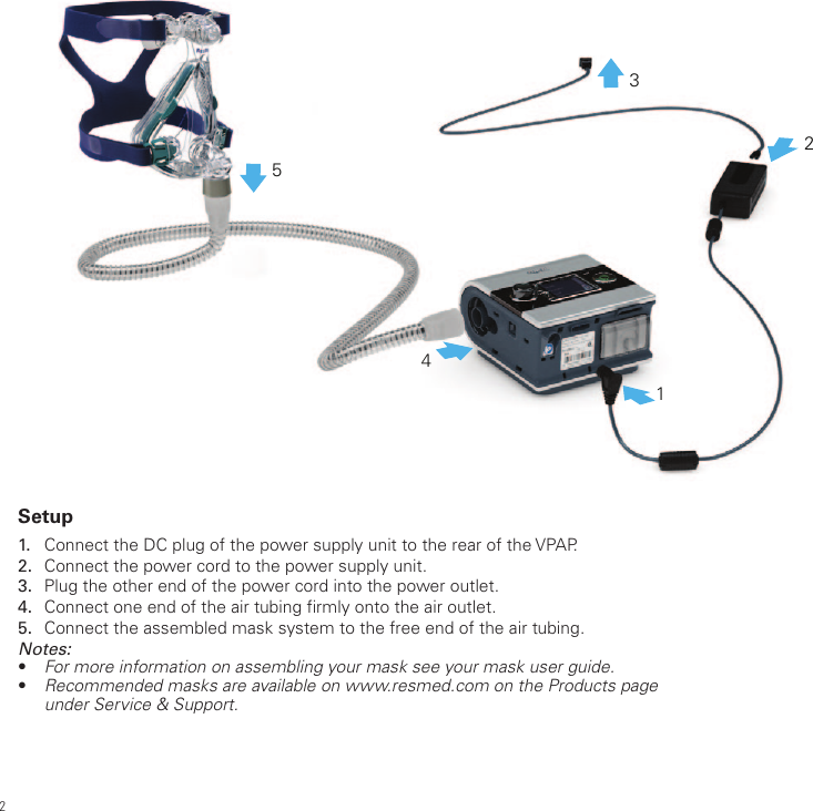 Page 3 of 12 - Resmed Resmed-Sleep-Apnea-Machine-Vap-S-Users-Manual-  Resmed-sleep-apnea-machine-vap-s-users-manual