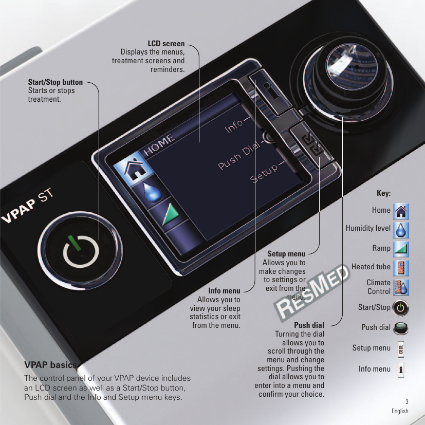 Resmed Sleep Apnea Machine Vap S Users Manual