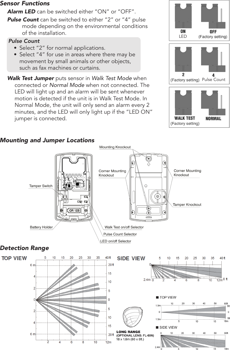 Page 2 of Resolution RE161 Wireless Motion Detector User Manual 