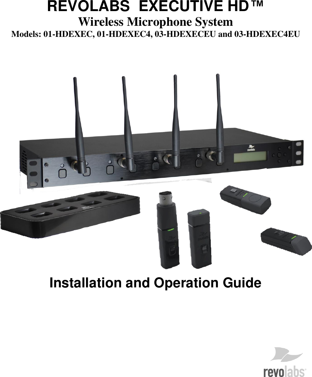 Revolabs 01HDEXEC DECT 6.0 Microphone System User Manual UserMan