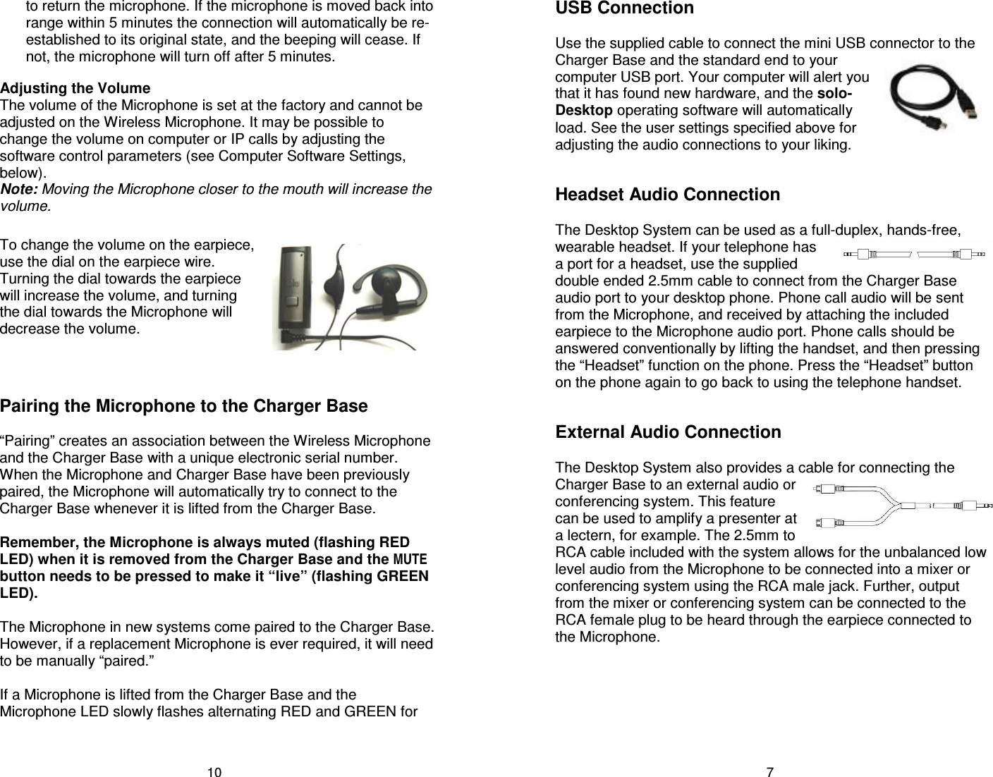 Revolabs 02DSKSYS SOLO Desktop wireless microphone system 02DSKSYS User Manual Solo Desktop