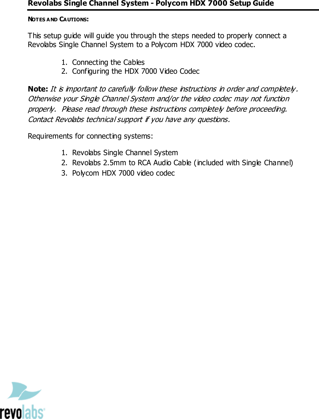 Page 1 of 3 - Revolabs Revolabs-Car-Speaker-Hdx-7000-Users-Manual-  Revolabs-car-speaker-hdx-7000-users-manual