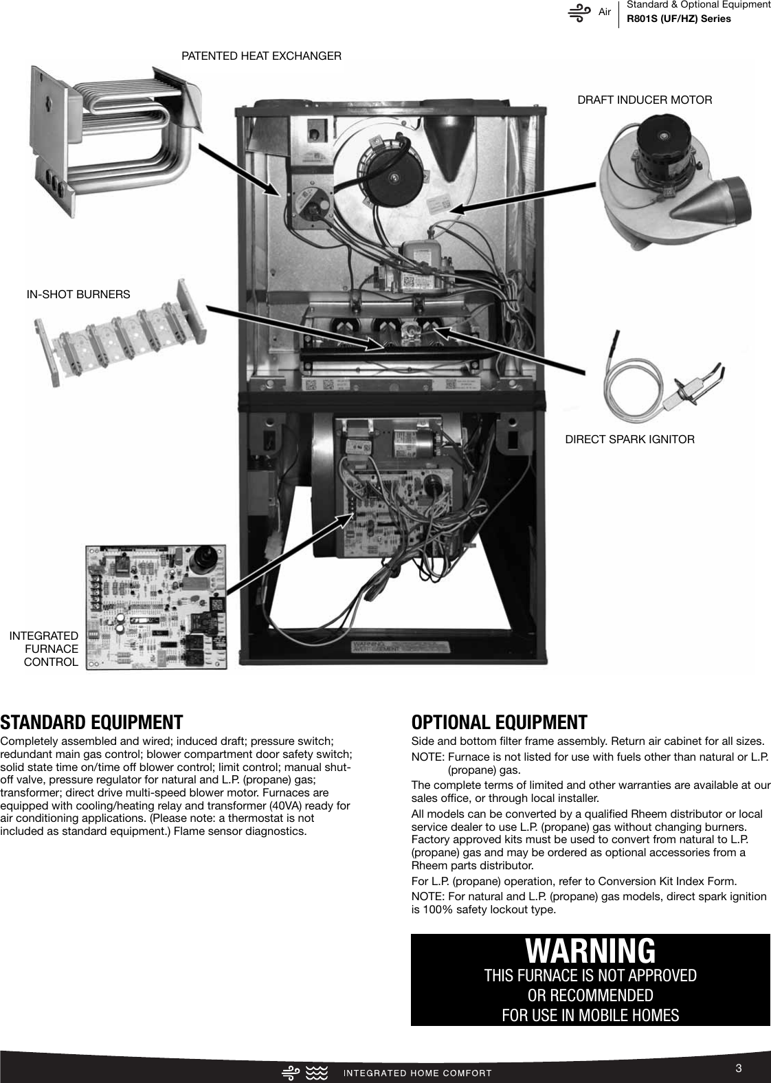Page 3 of 12 - Rheem Rheem-Classic-Series-80-Afue-R801S-Upflow-Horizontal-Specification-Sheet-  Rheem-classic-series-80-afue-r801s-upflow-horizontal-specification-sheet