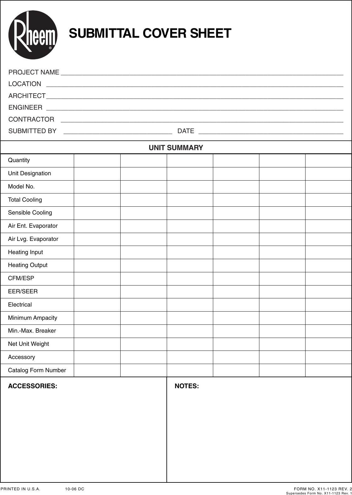 Page 1 of 3 - Rheem Rheem-Classic-Series-Package-Heat-Pump-Submittal-Sheet-  Rheem-classic-series-package-heat-pump-submittal-sheet