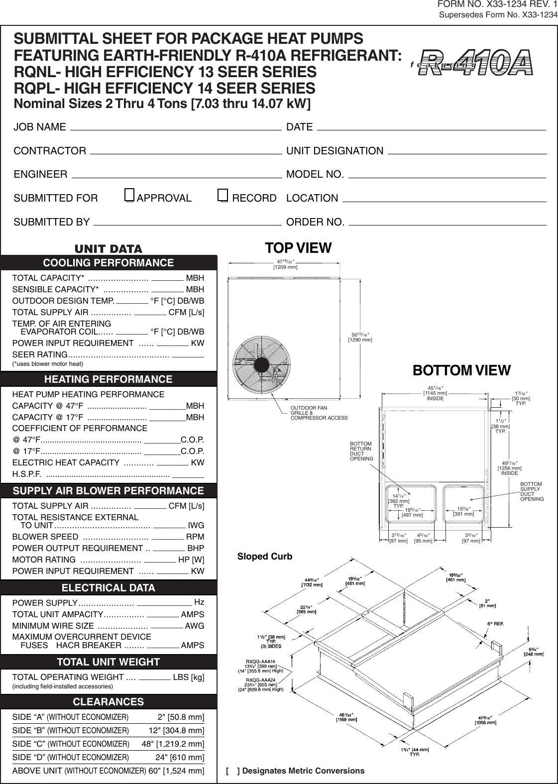 Page 2 of 3 - Rheem Rheem-Classic-Series-Package-Heat-Pump-Submittal-Sheet-  Rheem-classic-series-package-heat-pump-submittal-sheet