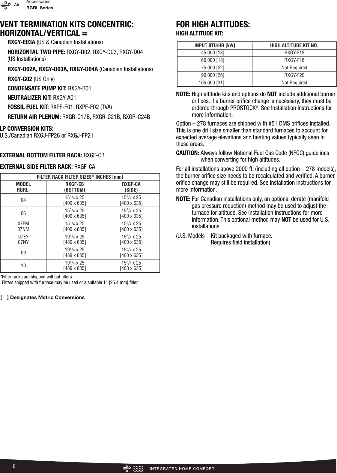 Page 8 of 12 - Rheem Rheem-Classic-Series-Up-To-95-Afue-2-Stage-Psc-Motor-Specification-Sheet-  Rheem-classic-series-up-to-95-afue-2-stage-psc-motor-specification-sheet