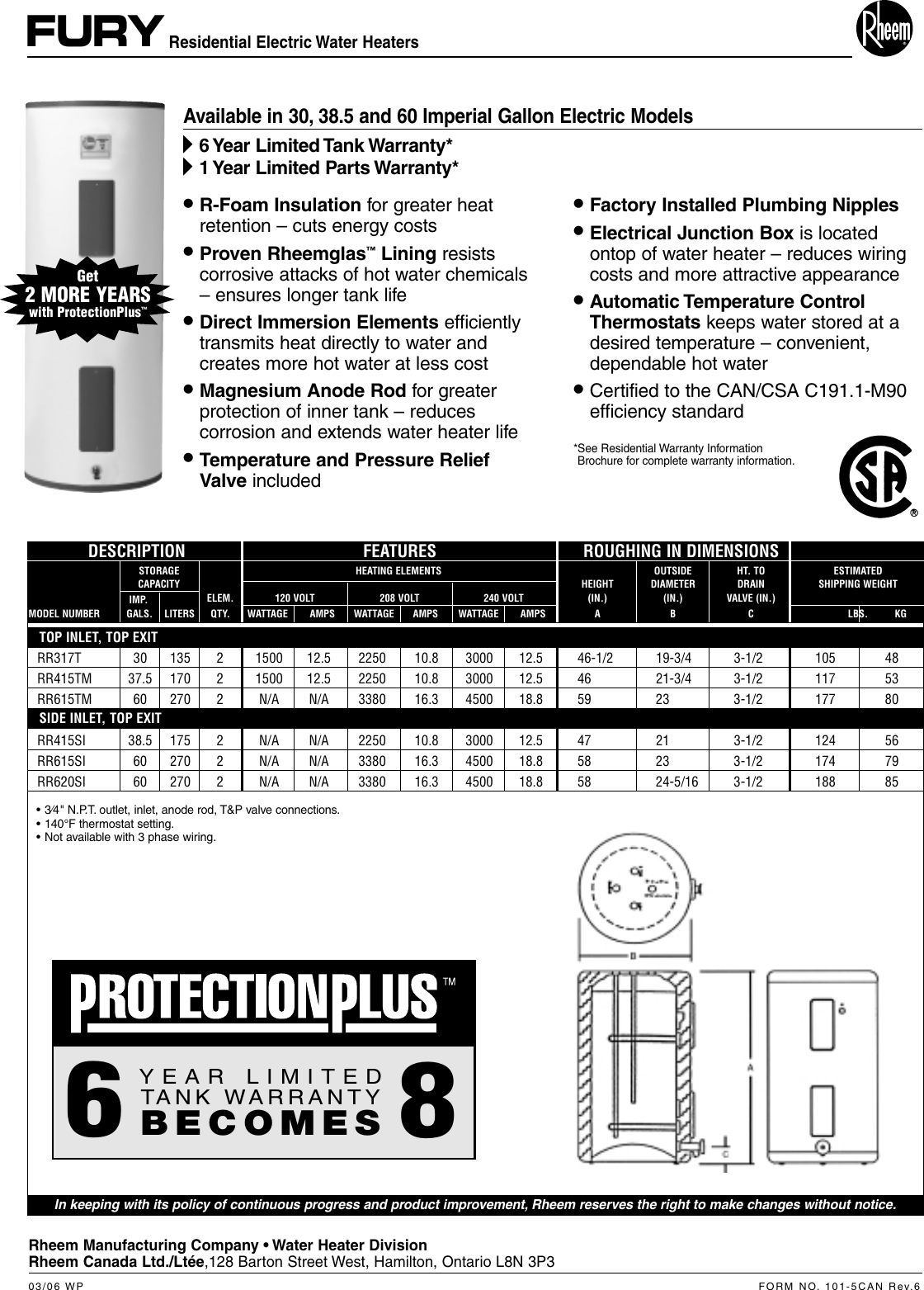 Rheem water heater xe50m06st45u1 manual