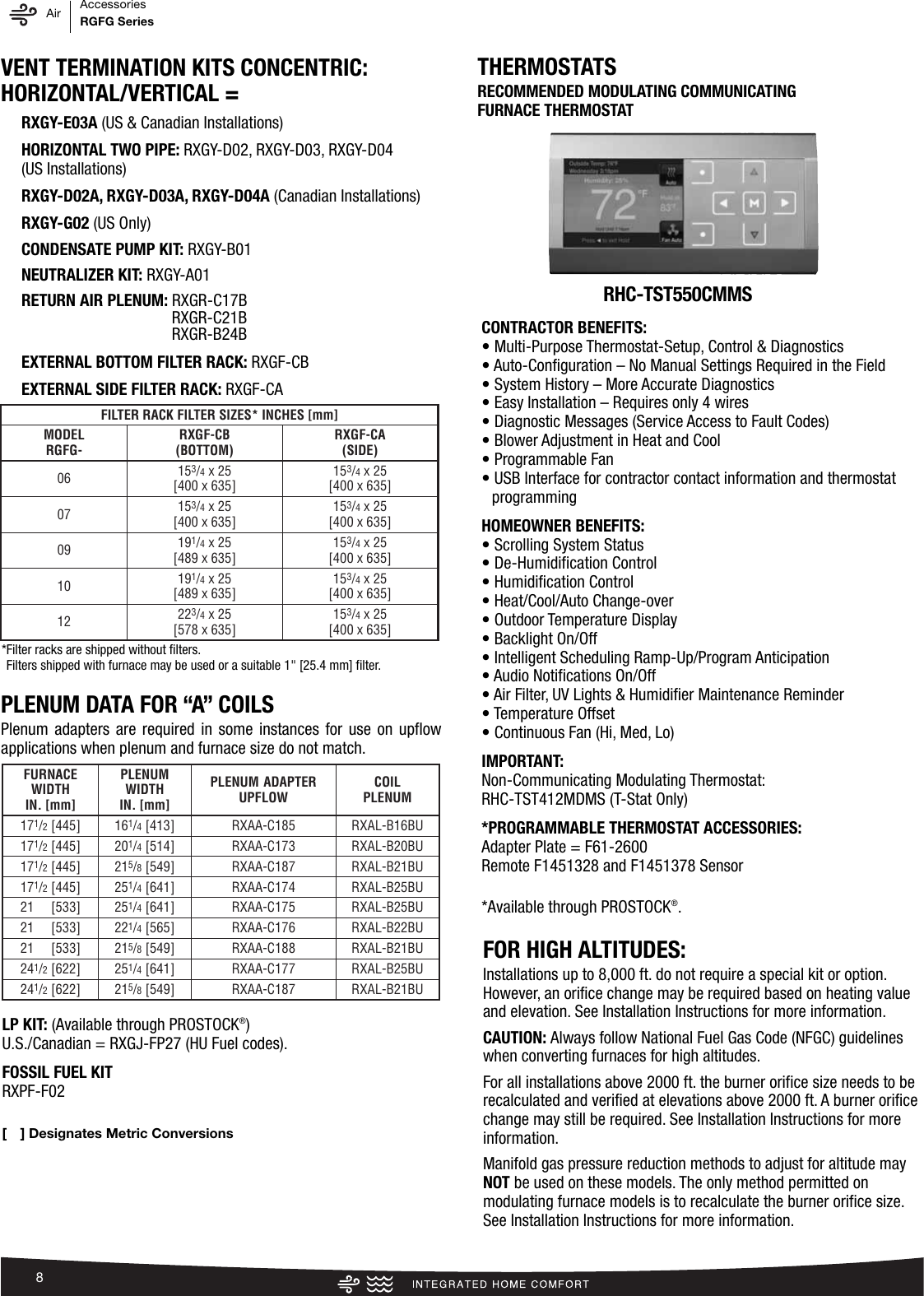 Page 8 of 12 - Rheem Rheem-Prestige-Series-Up-To-96-Afue-Modulating-Ecm-Motor-Specification-Sheet-  Rheem-prestige-series-up-to-96-afue-modulating-ecm-motor-specification-sheet