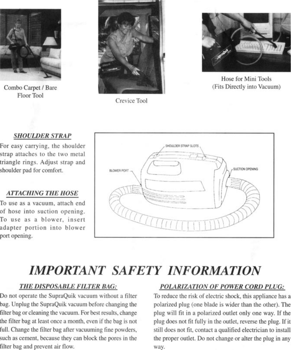Page 3 of 4 - Riccar Riccar-Supraquik-Rsq1-Users-Manual-  Riccar-supraquik-rsq1-users-manual