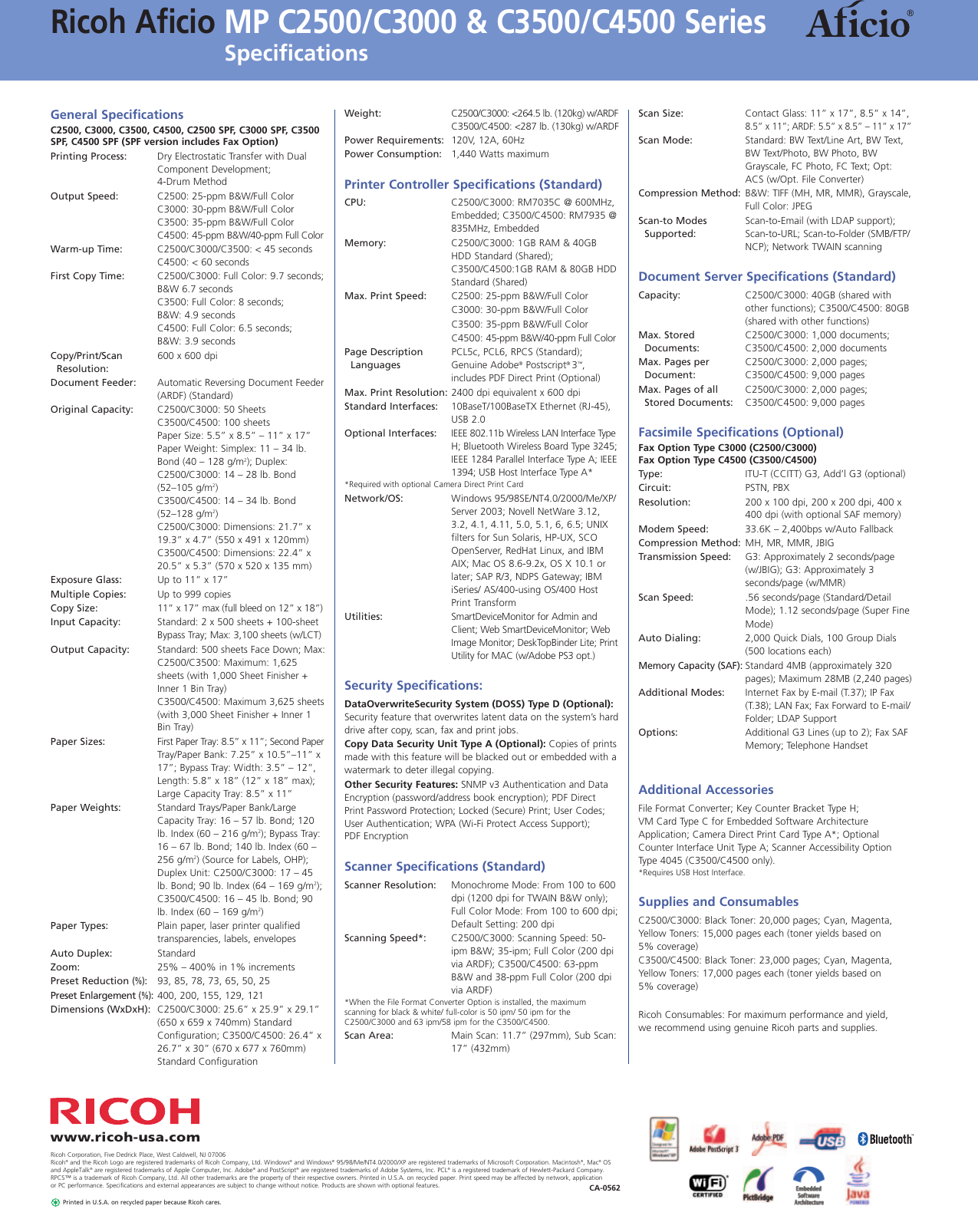 Page 8 of 8 - Ricoh Ricoh-Aficio-Mp-C3500-Series-Users-Manual-  Ricoh-aficio-mp-c3500-series-users-manual