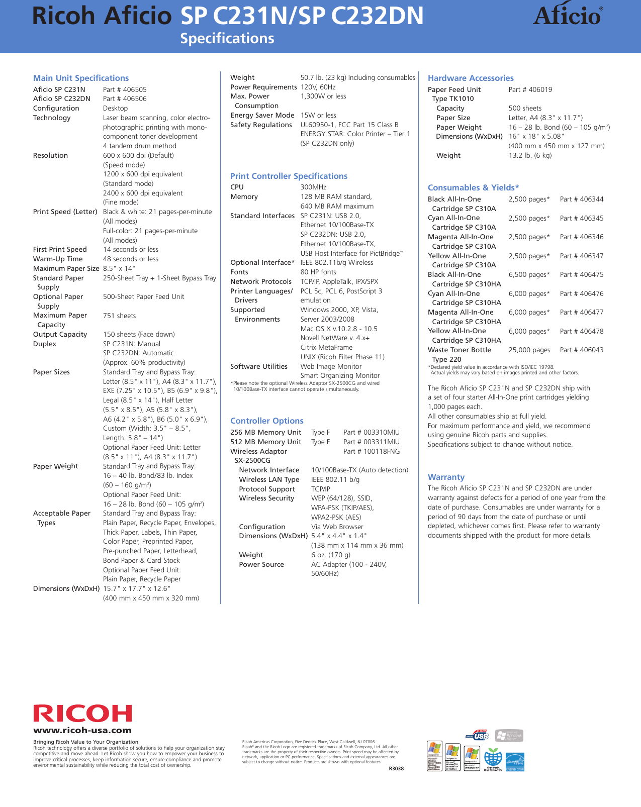 Page 4 of 4 - Ricoh Ricoh-Aficio-Sp-C231N-Users-Manual-  Ricoh-aficio-sp-c231n-users-manual