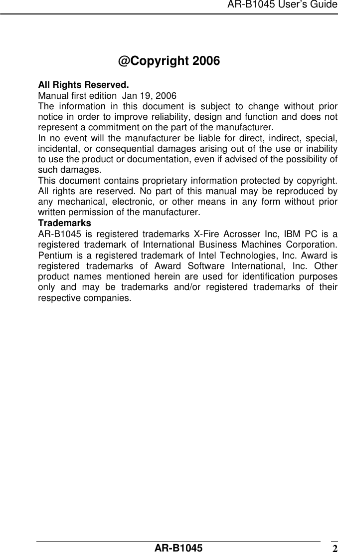 Page 2 of 9 - Ricoh Ricoh-Ar-B1045-Users-Manual- AR-B1045 MANU  Ricoh-ar-b1045-users-manual