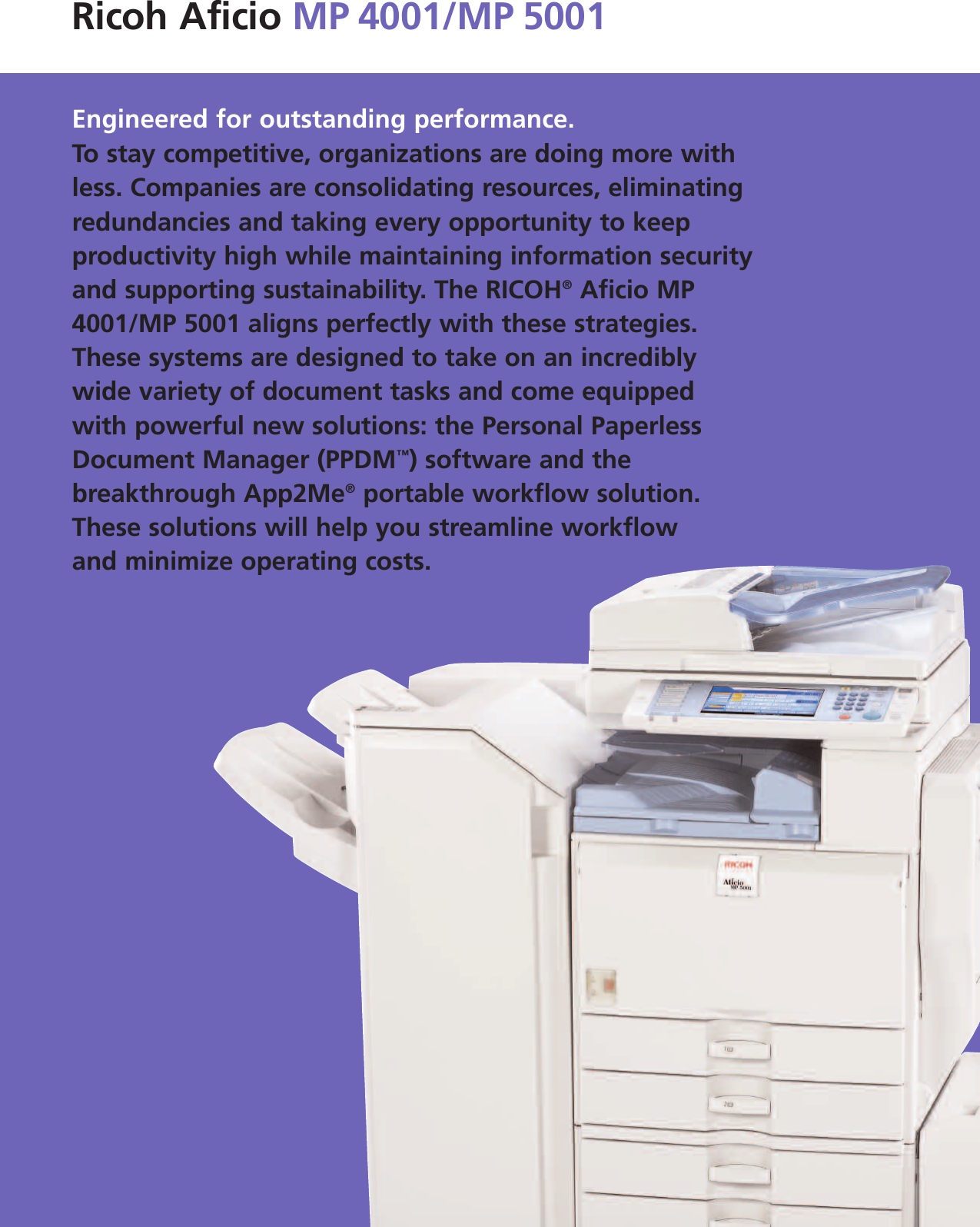 Page 2 of 6 - Ricoh Ricoh-Mp-5001-Users-Manual-  Ricoh-mp-5001-users-manual