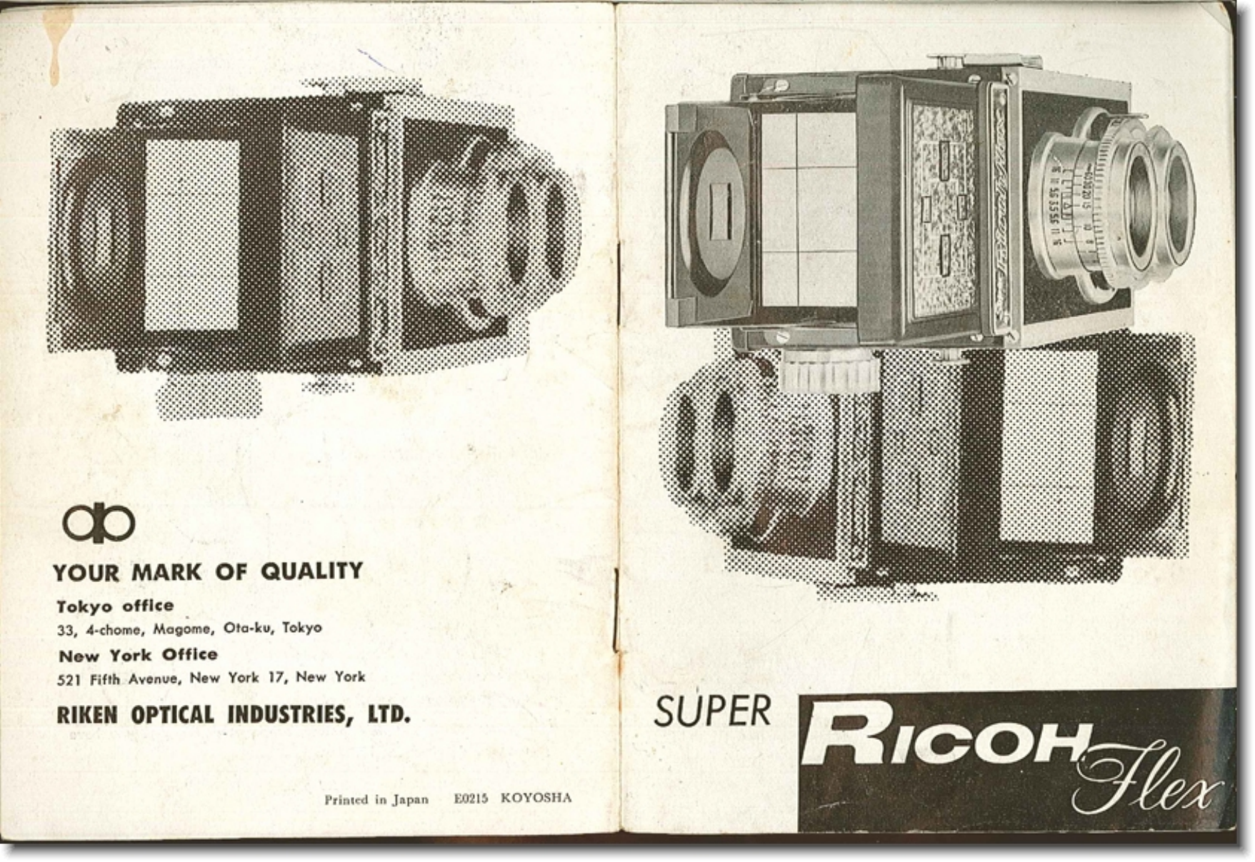 Page 1 of 5 - Ricoh Ricoh-Super-Ricoh-Flex-Operating-Instructions- Ricoh-super-ricoh-flex-operating-instructions