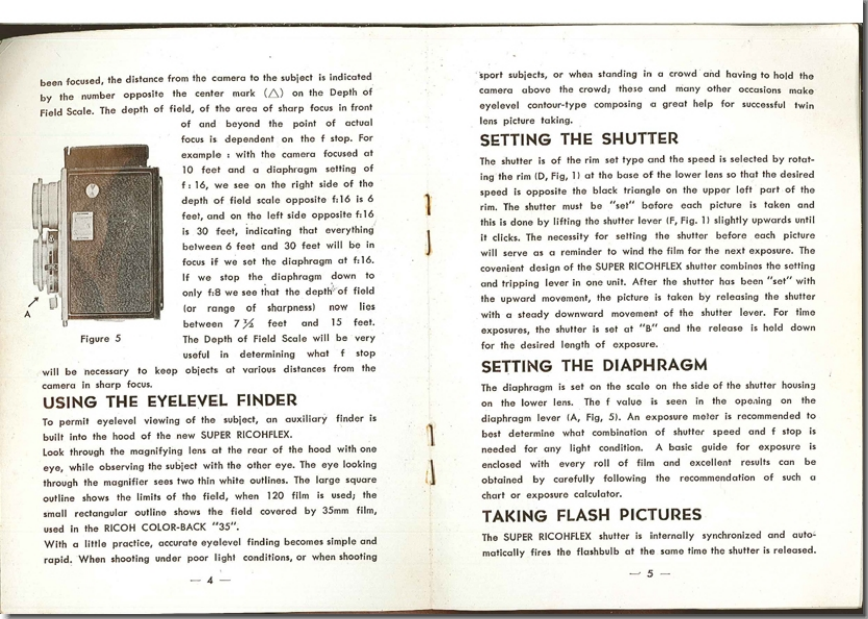 Page 4 of 5 - Ricoh Ricoh-Super-Ricoh-Flex-Operating-Instructions- Ricoh-super-ricoh-flex-operating-instructions