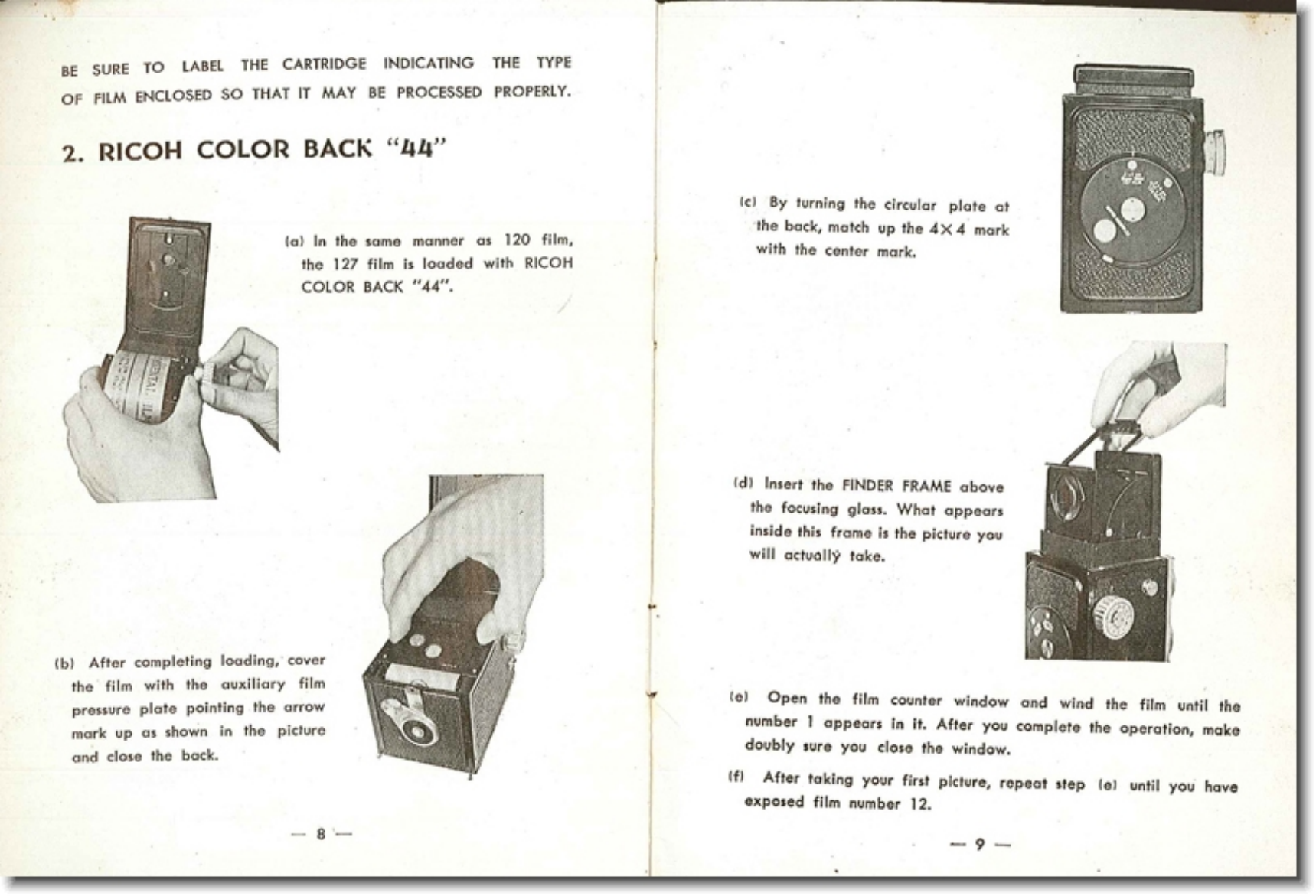 Page 5 of 5 - Ricoh Ricoh-Super-Ricoh-Flex-Operating-Instructions- Ricoh-super-ricoh-flex-operating-instructions
