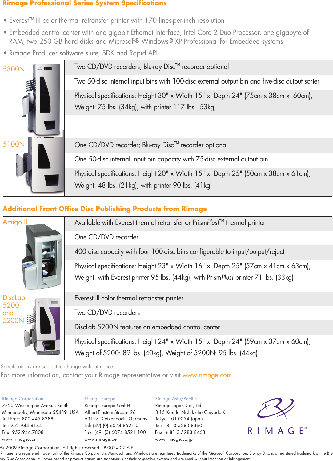 Page 4 of 4 - Rimage Rimage-Professional-5200N-Users-Manual-  Rimage-professional-5200n-users-manual