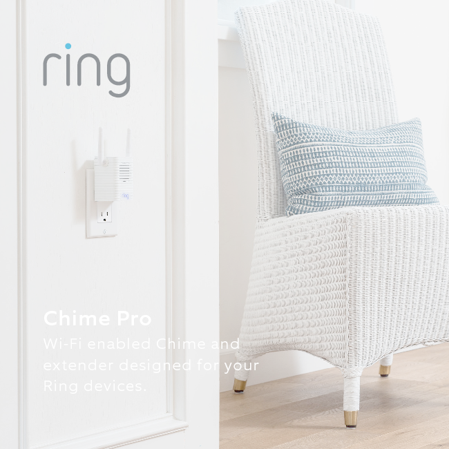 Chime ProWi-Fi enabled Chime  and extender designed for your Ring devices.