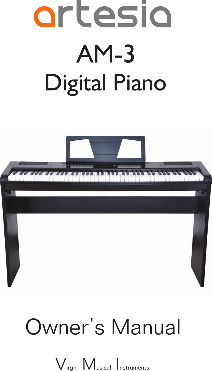 AM-3Owner s ManualDigital PianoVirgin Musical Instruments