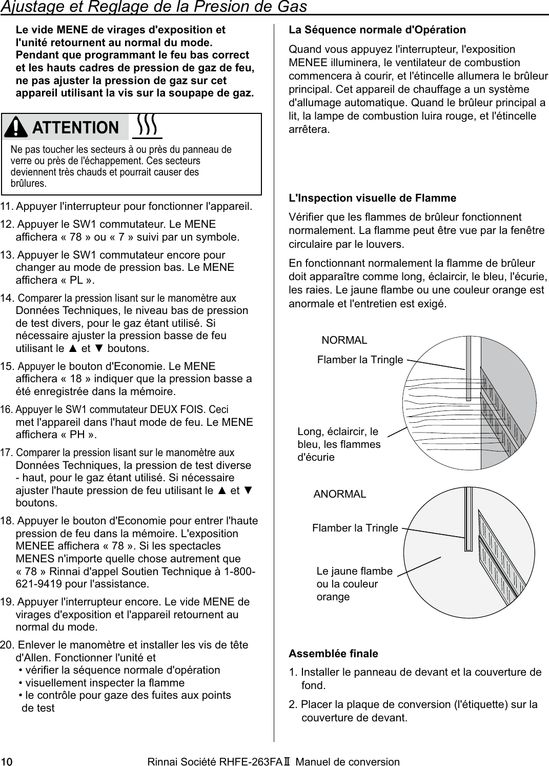 Page 10 of 12 - Rinnai Rinnai-Rhfe-263Fa-Ii-Users-Manual-  Rinnai-rhfe-263fa-ii-users-manual