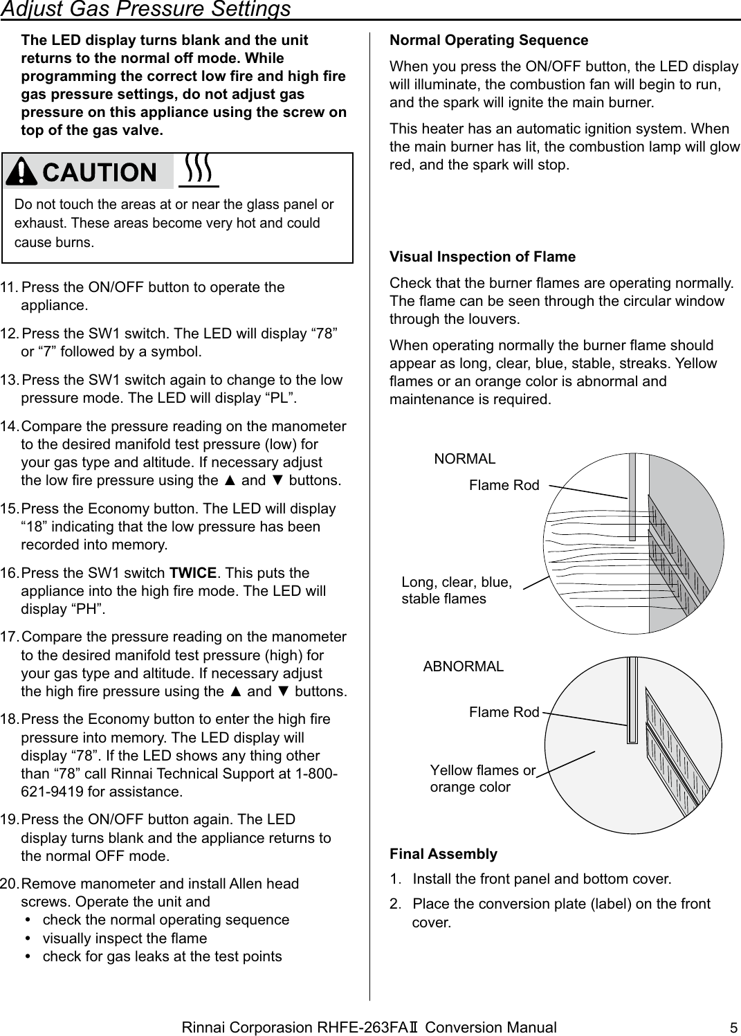 Page 5 of 12 - Rinnai Rinnai-Rhfe-263Fa-Ii-Users-Manual-  Rinnai-rhfe-263fa-ii-users-manual