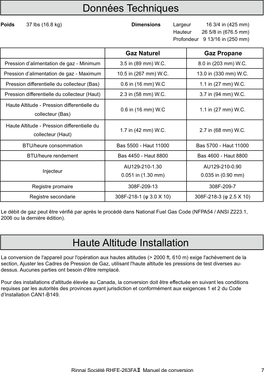 Page 7 of 12 - Rinnai Rinnai-Rhfe-263Fa-Ii-Users-Manual-  Rinnai-rhfe-263fa-ii-users-manual