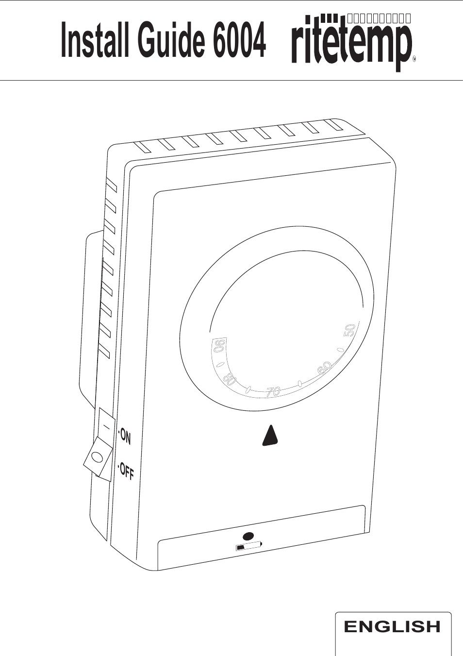 Page 1 of 7 - Ritetemp Ritetemp-6004-Quick-Start-Guide 6004 Install Front Cover