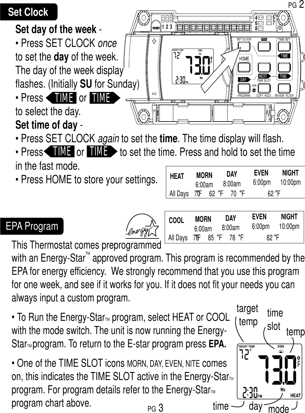 Page 2 of 9 - Ritetemp Ritetemp-6022-Owner-S-Manual