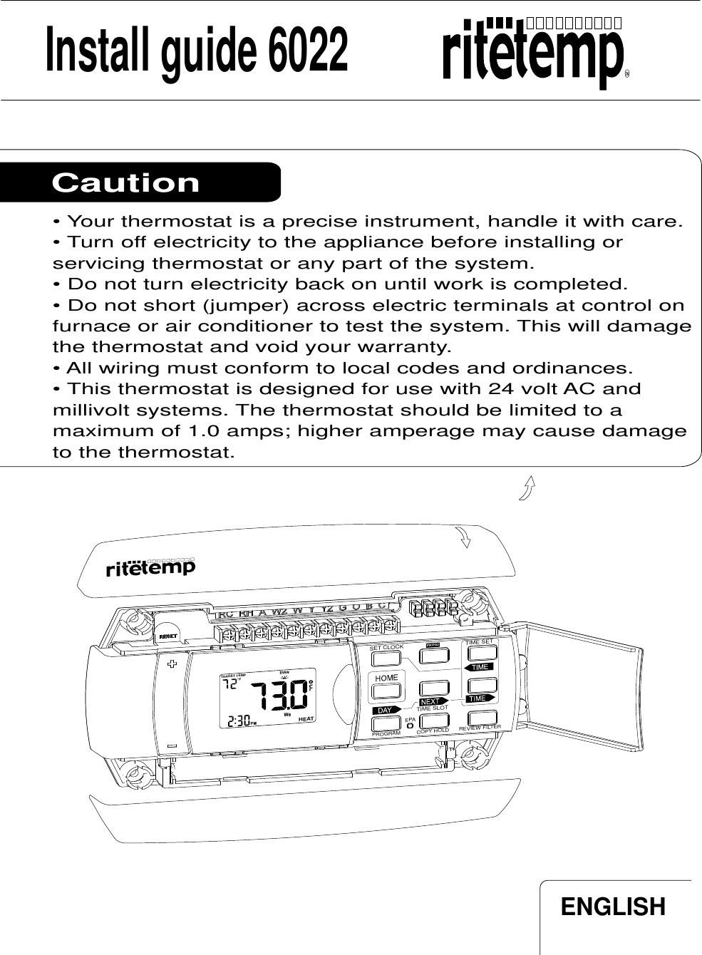 Rite Temp Thermostat Wiring Diagram 7 Wire - Complete Wiring Schemas