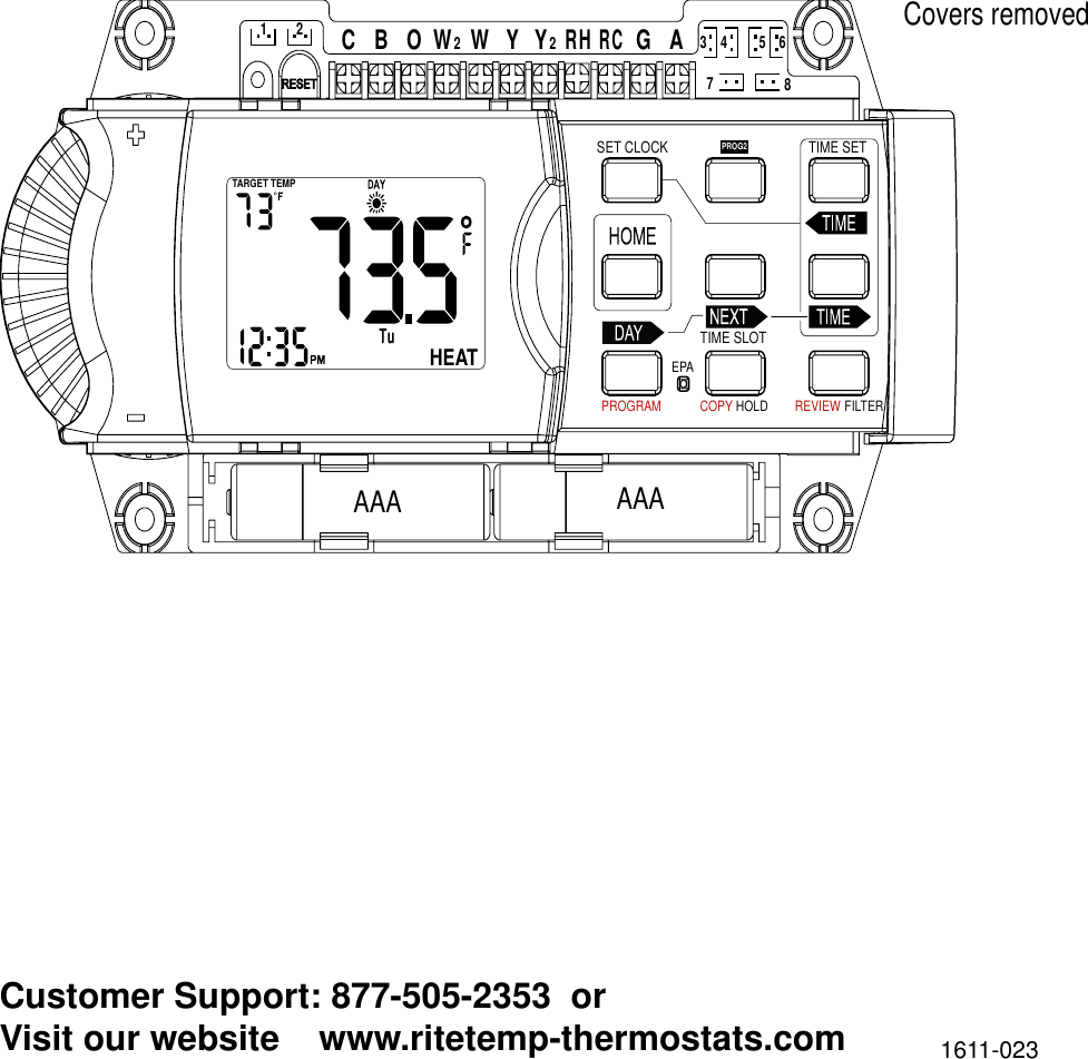 Page 9 of 9 - Ritetemp Ritetemp-6025-Owner-S-Manual