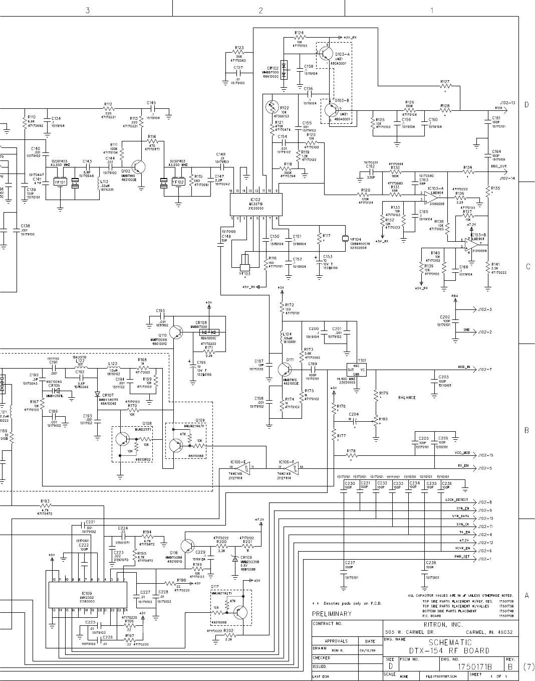 FCC Equipment Authorization Application Exhibit.             RITRON, INC.  FCC ID:  AIERIT12-150Page 42 of 43