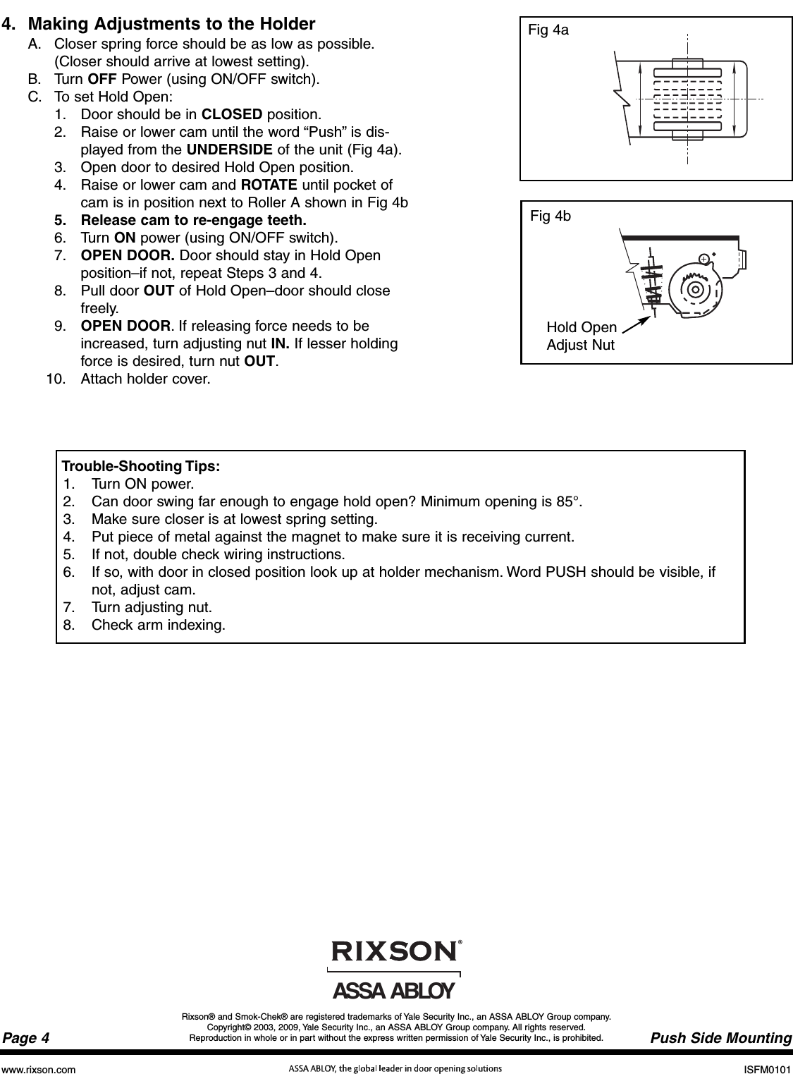 Page 4 of 4 - Rixson 0101 (07-09) Smok-Chek V  ISFM0101