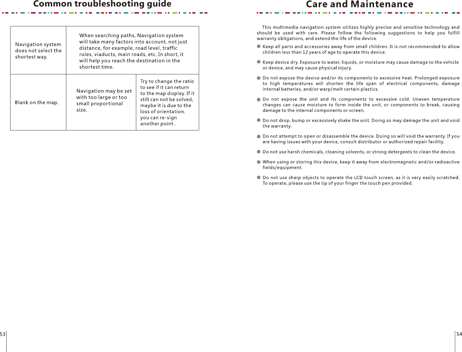 Common troubleshooting guide53 54