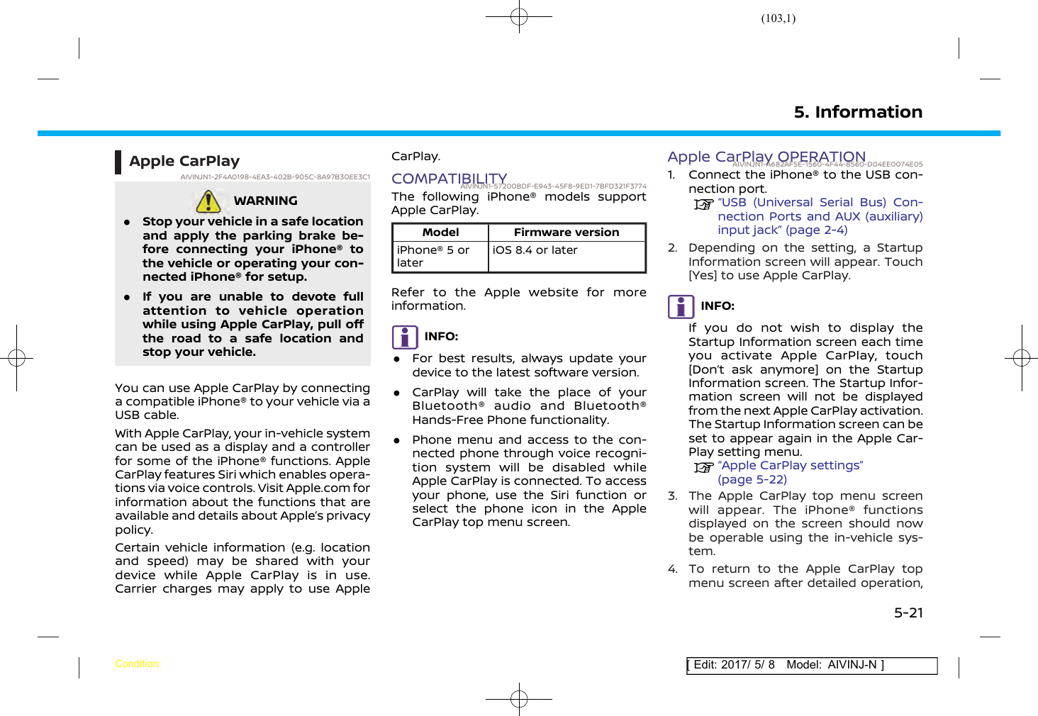 Page 103 of Robert Bosch Car Multimedia AIVICMFB0 Navigation System with Bluetooth and WLAN User Manual