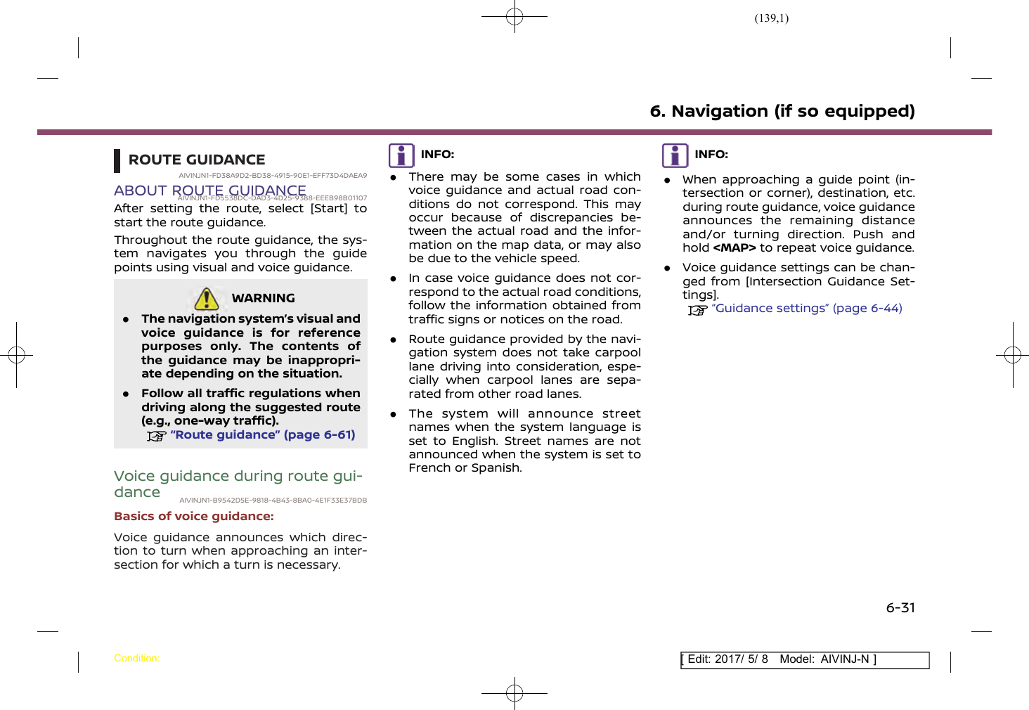 Page 139 of Robert Bosch Car Multimedia AIVICMFB0 Navigation System with Bluetooth and WLAN User Manual