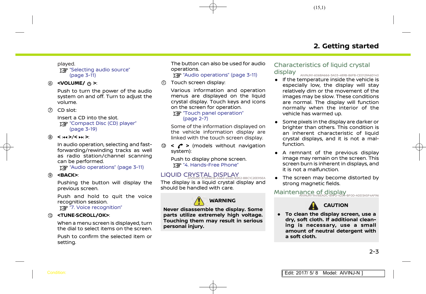 Page 15 of Robert Bosch Car Multimedia AIVICMFB0 Navigation System with Bluetooth and WLAN User Manual