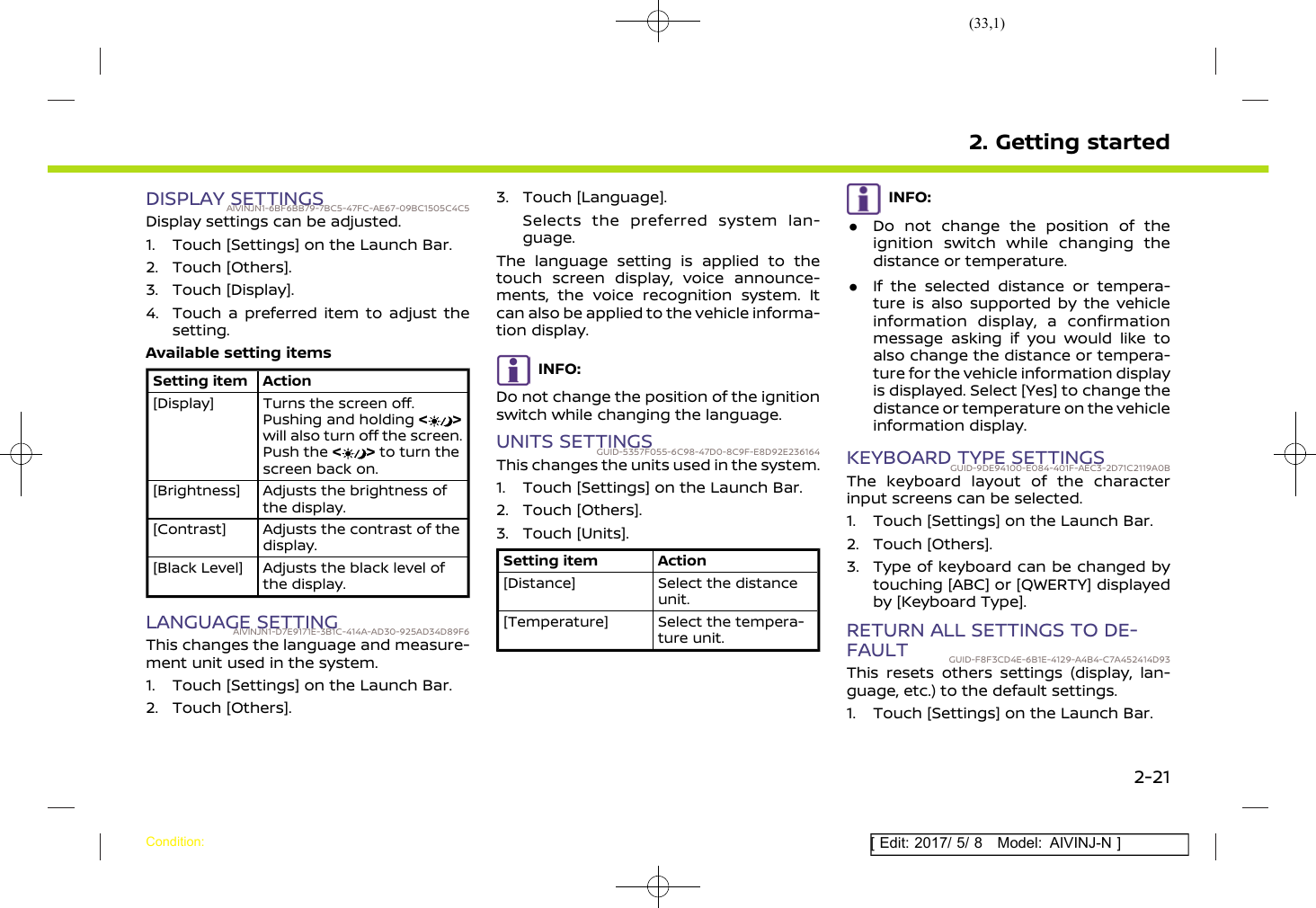 Page 33 of Robert Bosch Car Multimedia AIVICMFB0 Navigation System with Bluetooth and WLAN User Manual