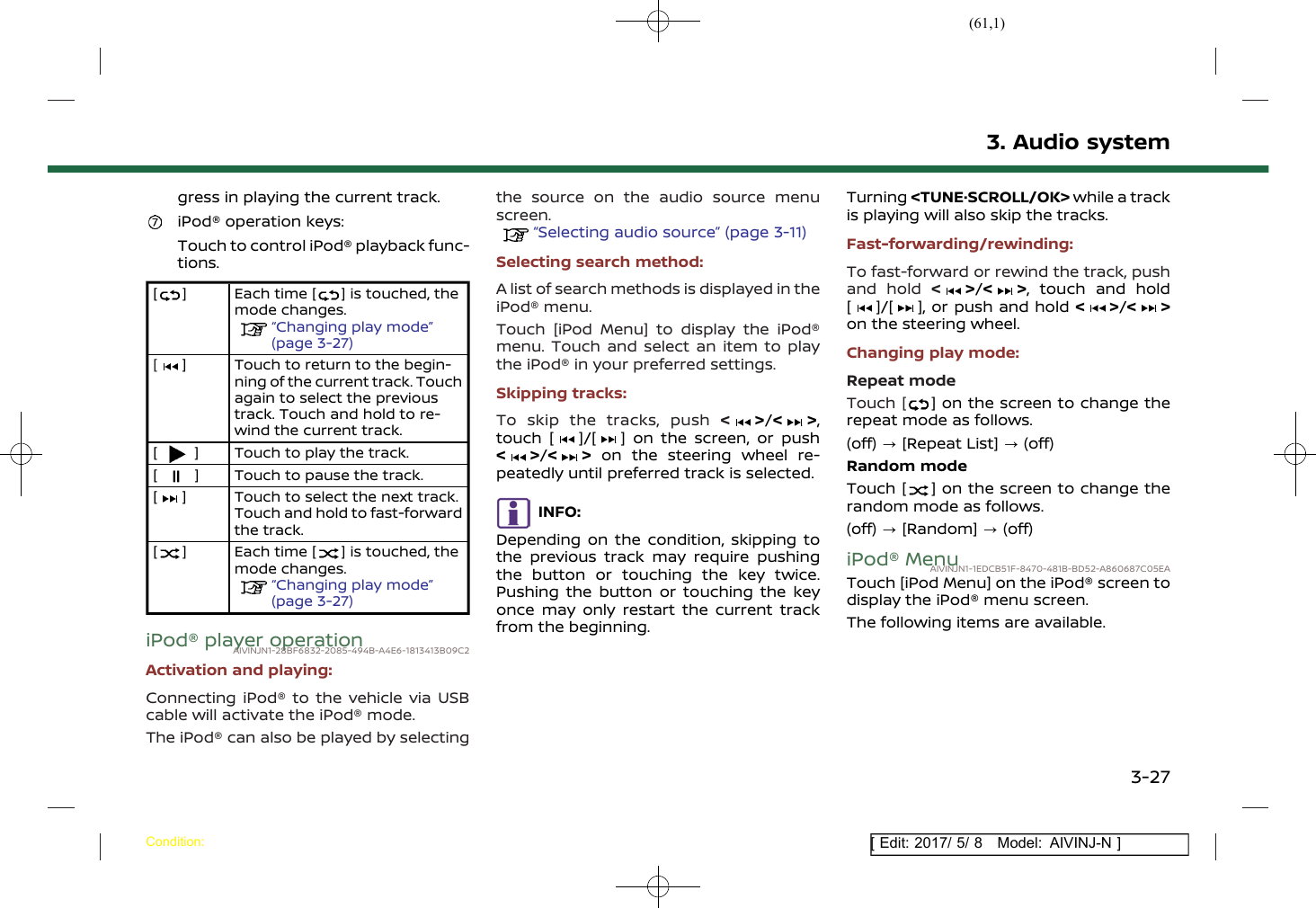 Page 61 of Robert Bosch Car Multimedia AIVICMFB0 Navigation System with Bluetooth and WLAN User Manual