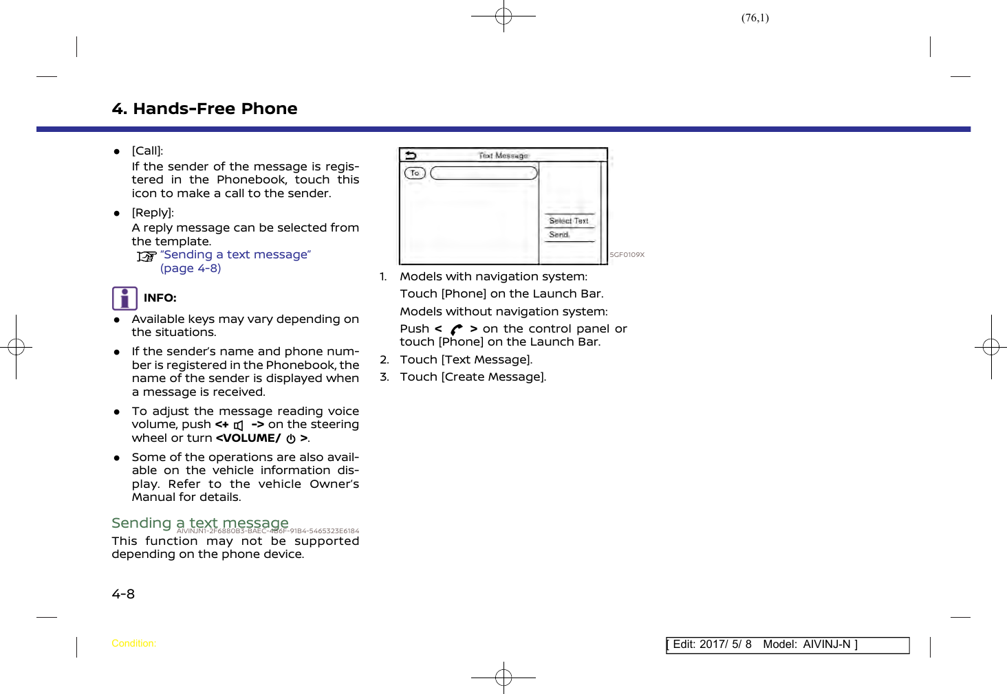 Page 76 of Robert Bosch Car Multimedia AIVICMFB0 Navigation System with Bluetooth and WLAN User Manual