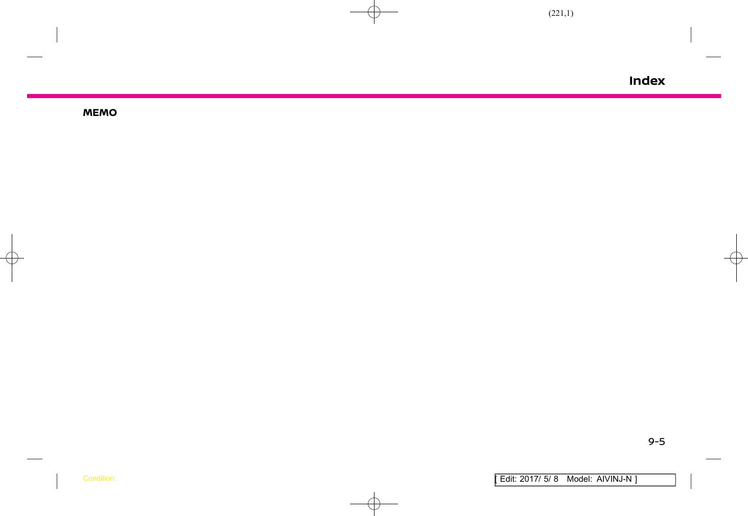(221,1)[ Edit: 2017/ 5/ 8 Model: AIVINJ-N ]MEMOIndexCondition:9-5