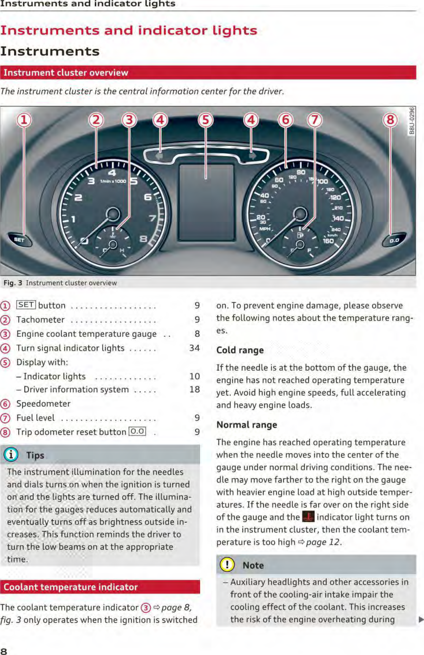 Page 10 of Robert Bosch Car Multimedia AUFPK20 Instrument cluster with immobilizer User Manual part 1