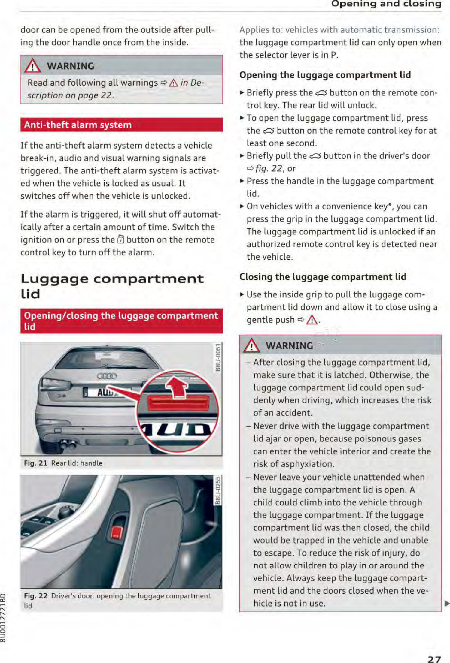 Page 29 of Robert Bosch Car Multimedia AUFPK20 Instrument cluster with immobilizer User Manual part 1
