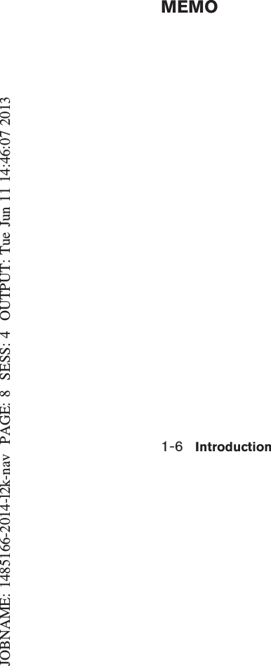 JOBNAME: 1485166-2014-l2k-nav PAGE: 8 SESS: 4 OUTPUT: Tue Jun 11 14:46:07 20131-6 IntroductionMEMO