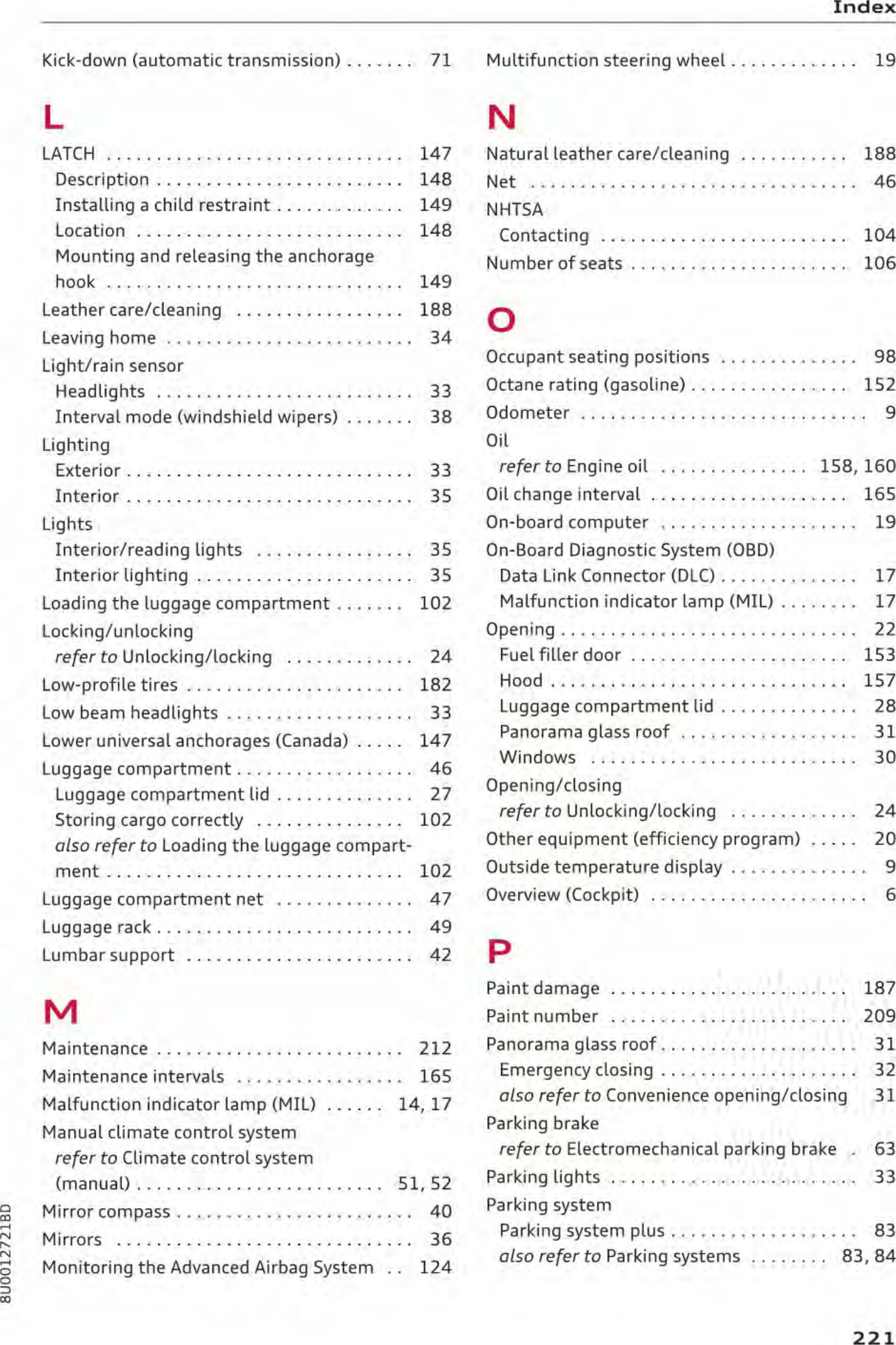 Page 12 of Robert Bosch AUFPK20 Instrument cluster with immobilizer User Manual part 5