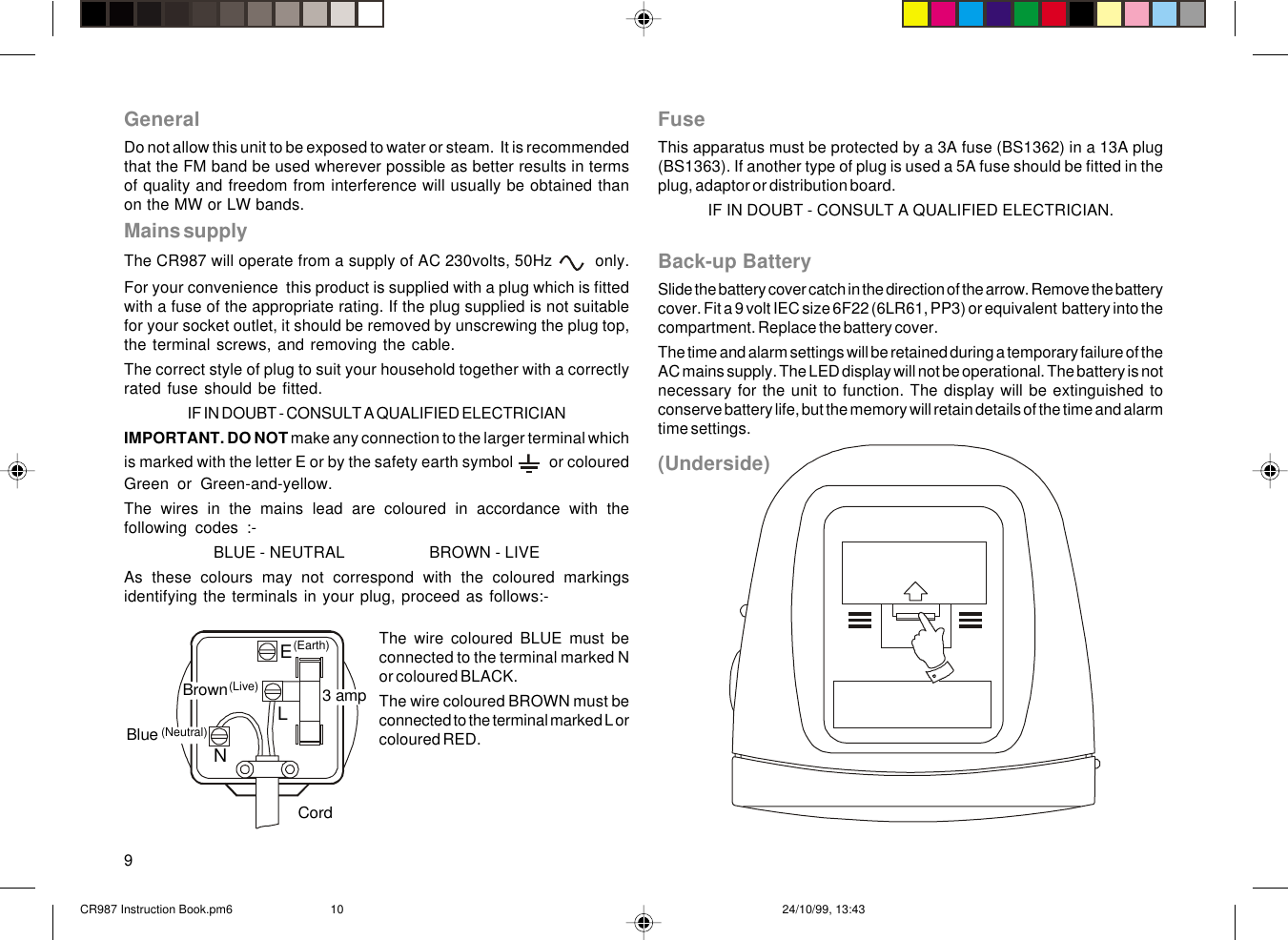 Roberts Radio Cr987 Users Manual Instruction Book